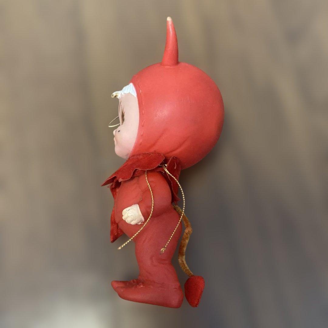 赤い悪魔の人形　kamar社　デビル　ソフビ　1970年代　ヴィンテージ