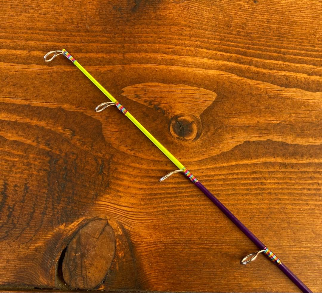 穴釣りセット　アイスフィッシング　穴釣りロッド　天然木グリップ　　タイコリール