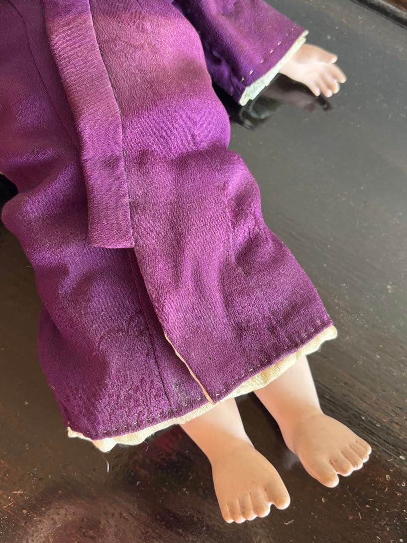 市松人形 竹内益次郎　吾妻人形　日本人形　大正　レトロ　約39cm 骨董　訳あり