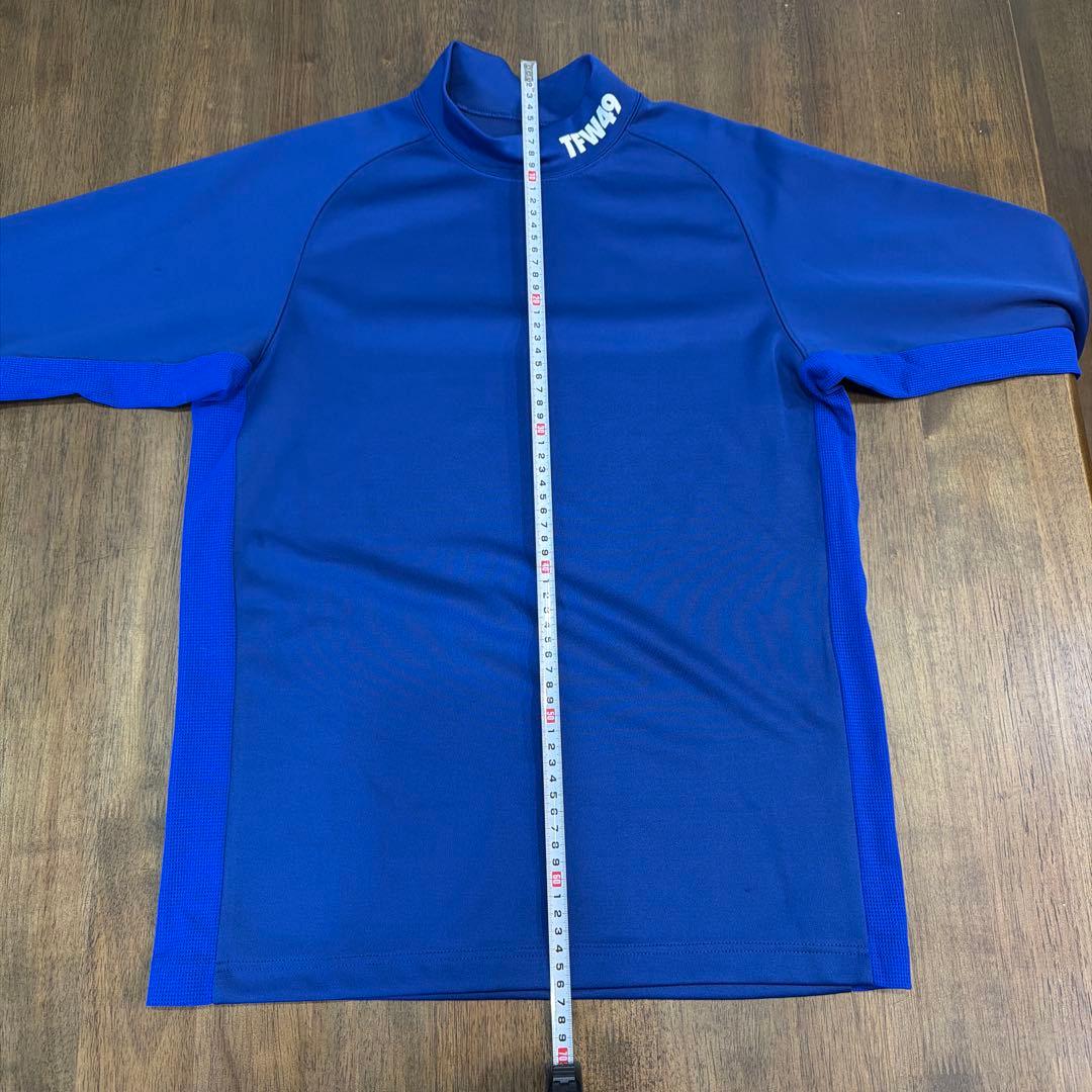 TFW49 青色 長袖ハイネックシャツ Mサイズ