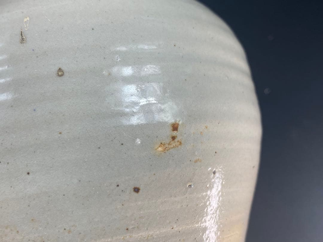 李朝 茶壺 骨董 古玩 古美術 茶道具 時代物 高11.4cm