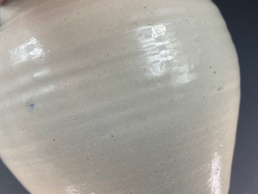 李朝 茶壺 骨董 古玩 古美術 茶道具 時代物 高11.4cm