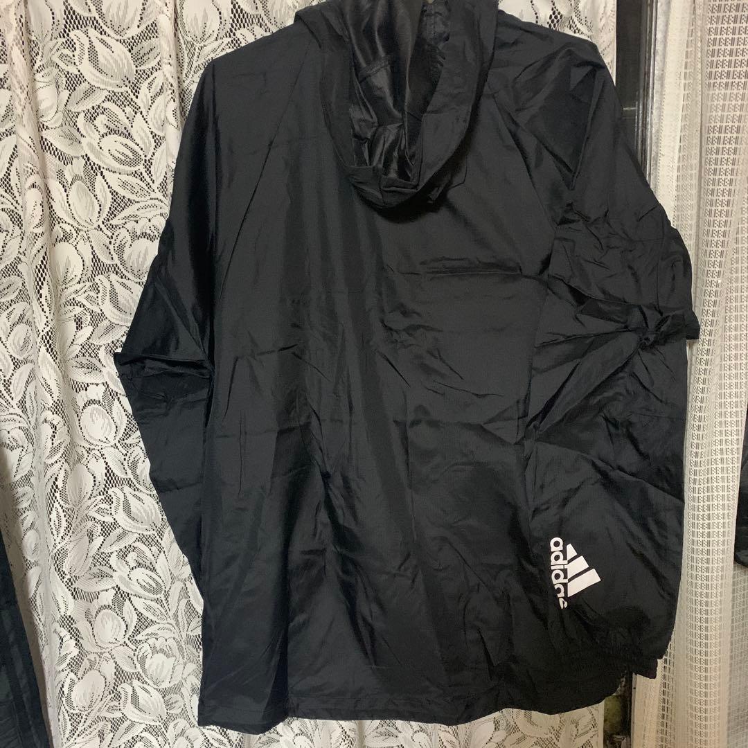 adidas ジャージ上下セット ブラック/ホワイト MS