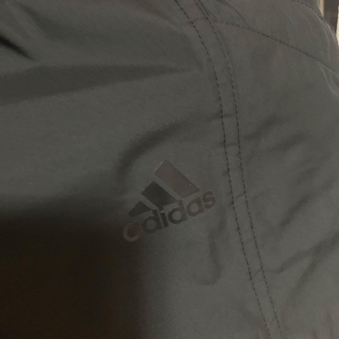 adidas ジャージ上下セット ブラック/ホワイト MS
