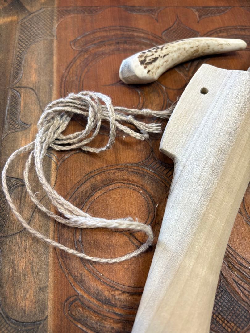 アイヌ　マキリ　制作体験キット　部材のみ。