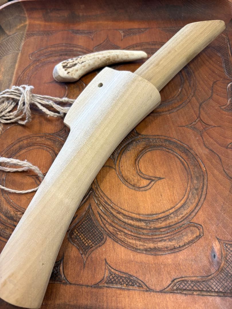 アイヌ　マキリ　制作体験キット　部材のみ。