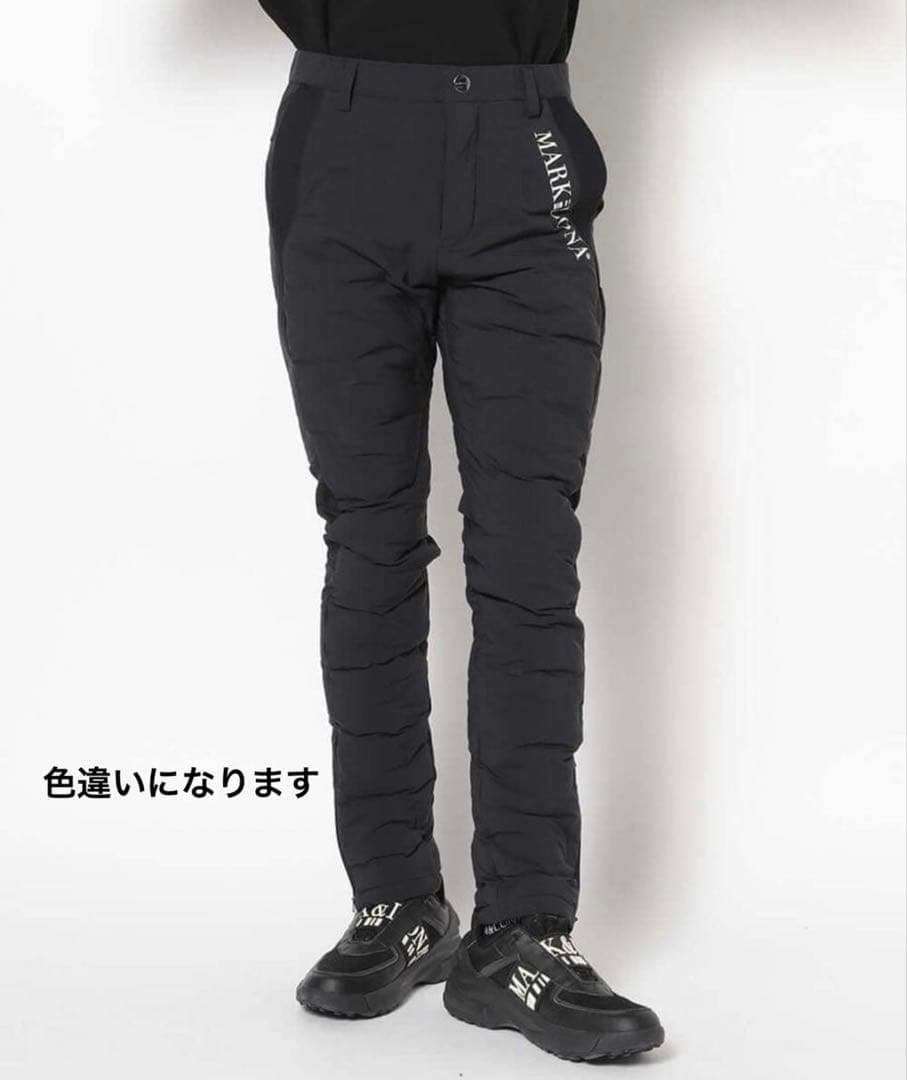 美品 ★ MARK&LONA ダウンパンツ防寒冬マ ーク＆ロナ黒正規品