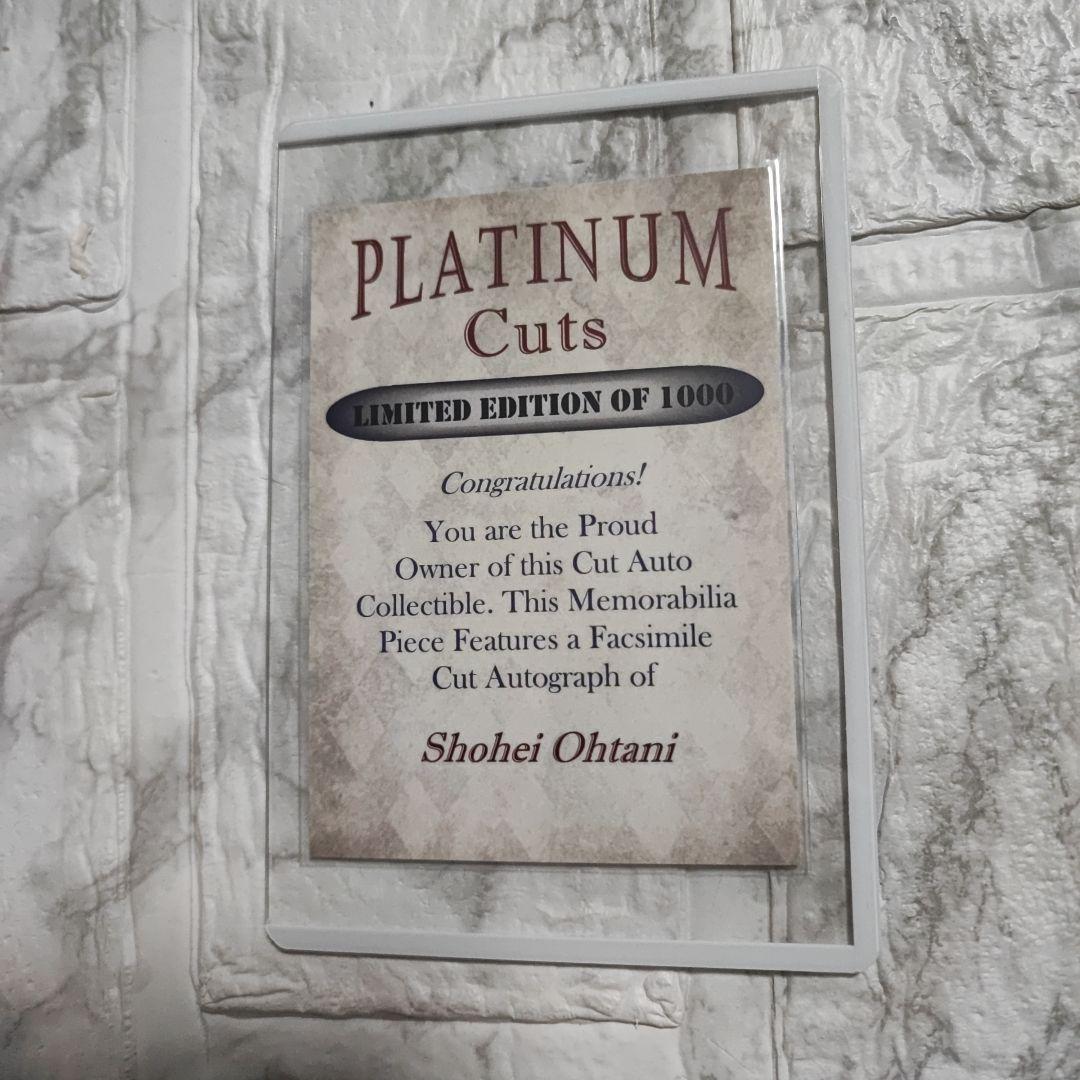 大谷翔平　PREMIUM　CUTS　1000枚限定　サインカード　2枚セット