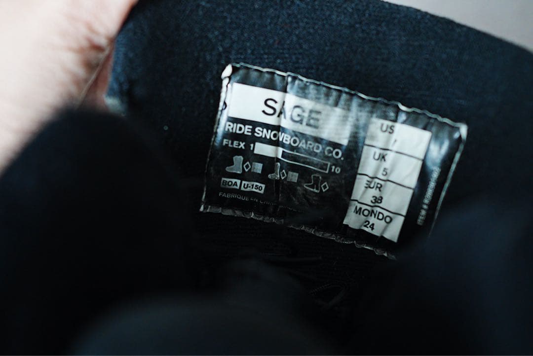 RIDE SAGE スノーボードブーツ 女性用ライトグリーン