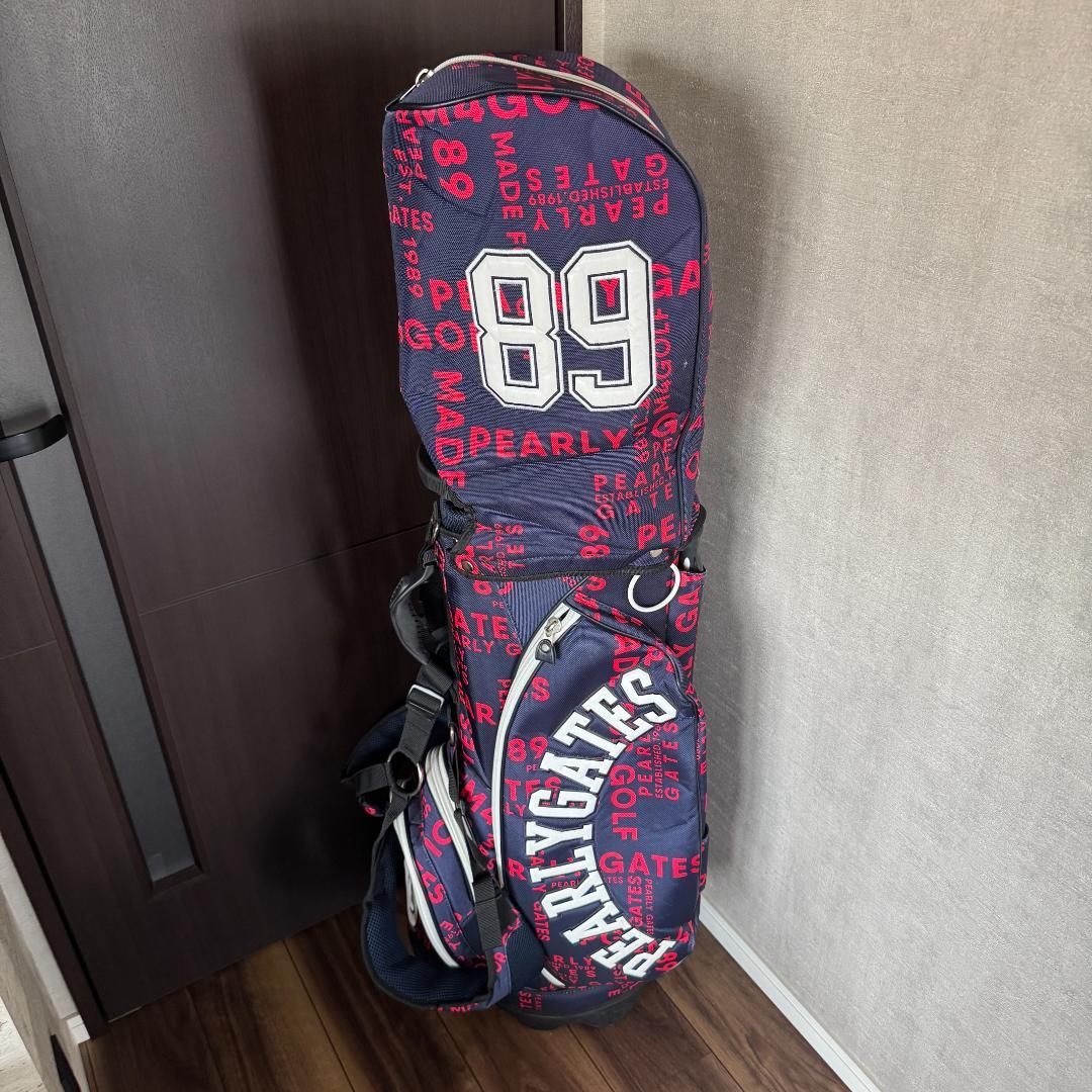 【中古】PEARLY GATES パーリーゲイツ キャディバッグ ネイビー