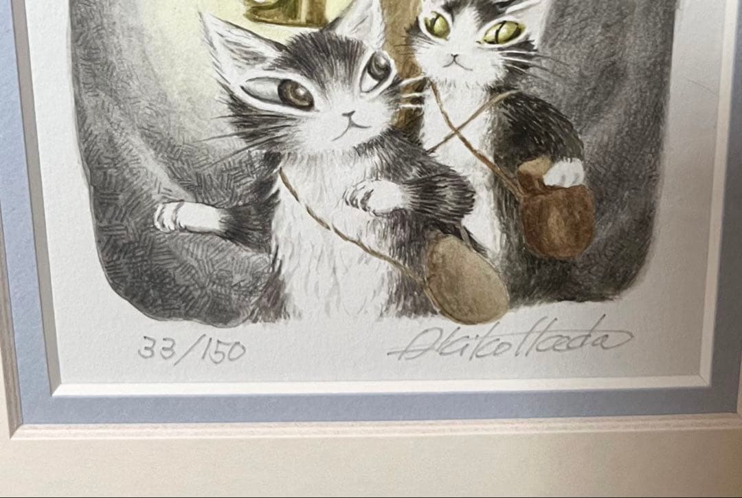 ✨希少✨ わちふぃーるど ダヤン 版画　ダヤン、クラヤミの国へ