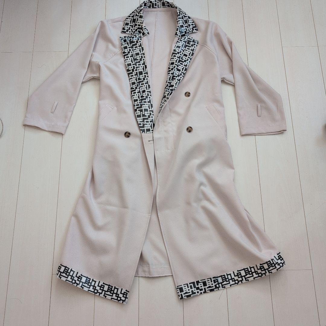 布袋寅泰　ハンドメイドコート　Ｇ柄養生テープ使用　Lサイズ