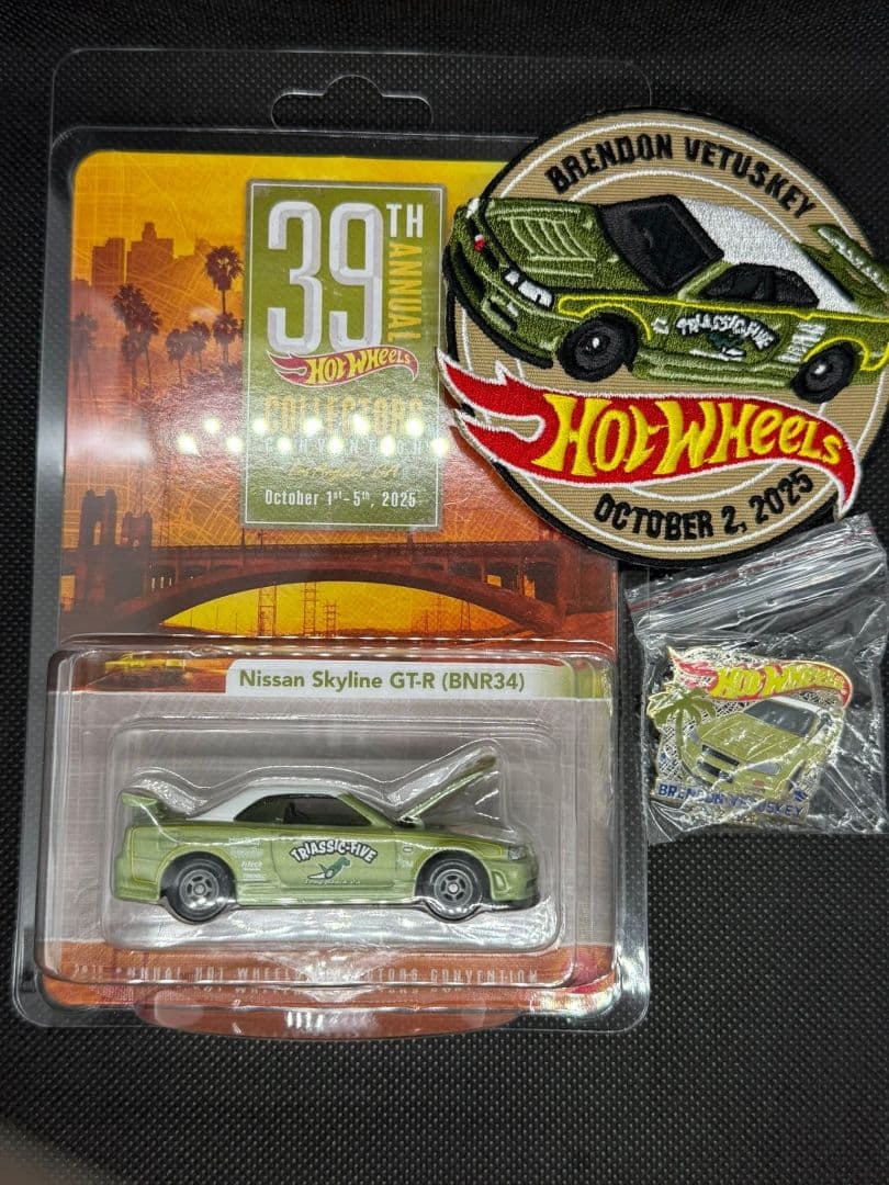 ホット ウィール ディナーカー 日産スカイライン R34 WD ピンとパッチ。