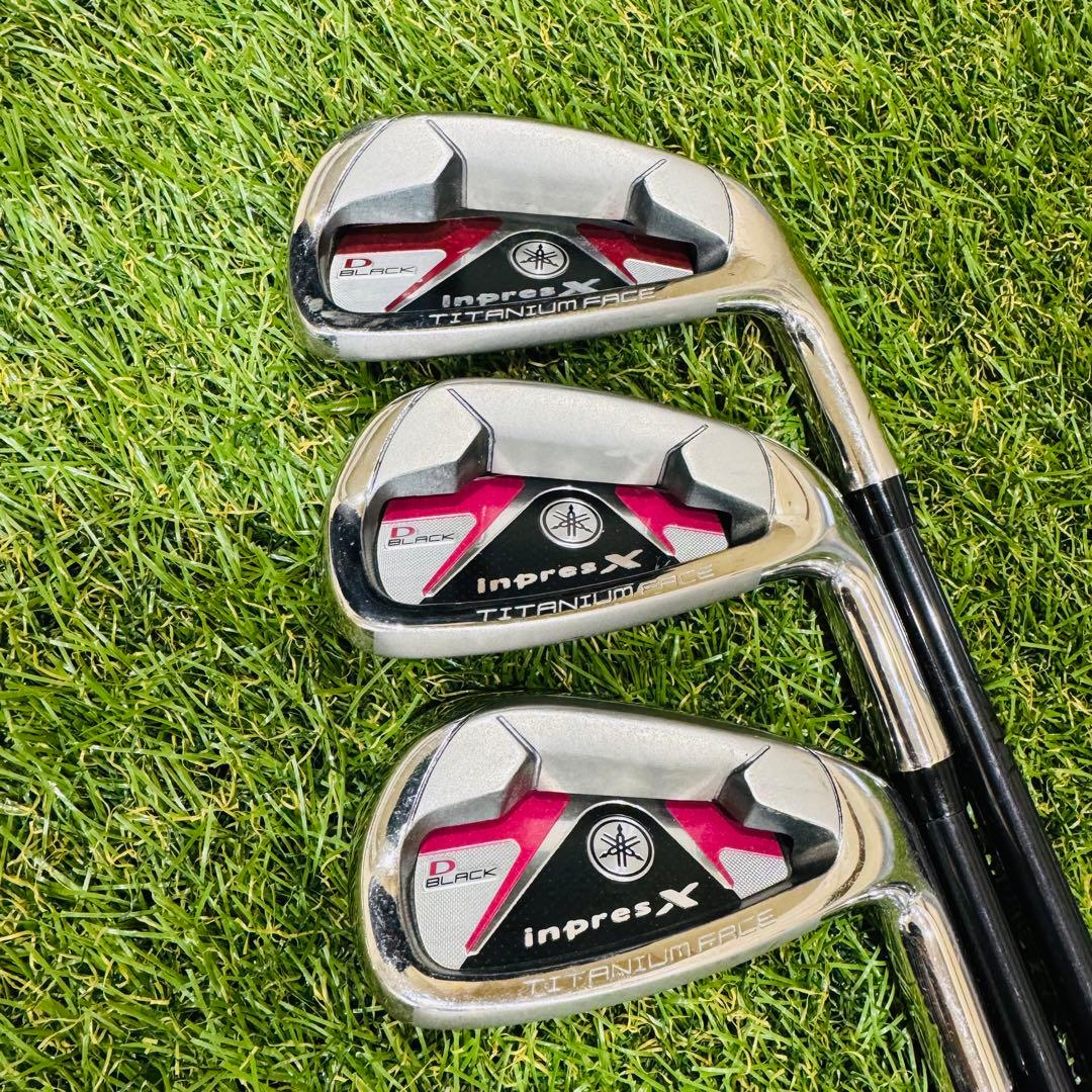 【女性用】inpres X D Black アイアンセット 6本 レディース用R