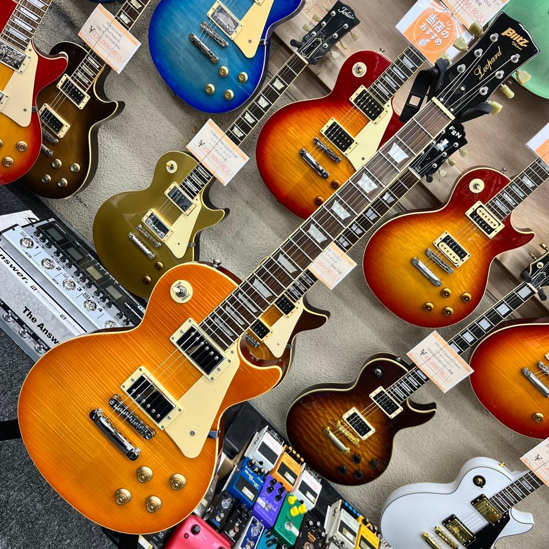 【11426】 Blitz leopard レスポールタイプ バリ杢