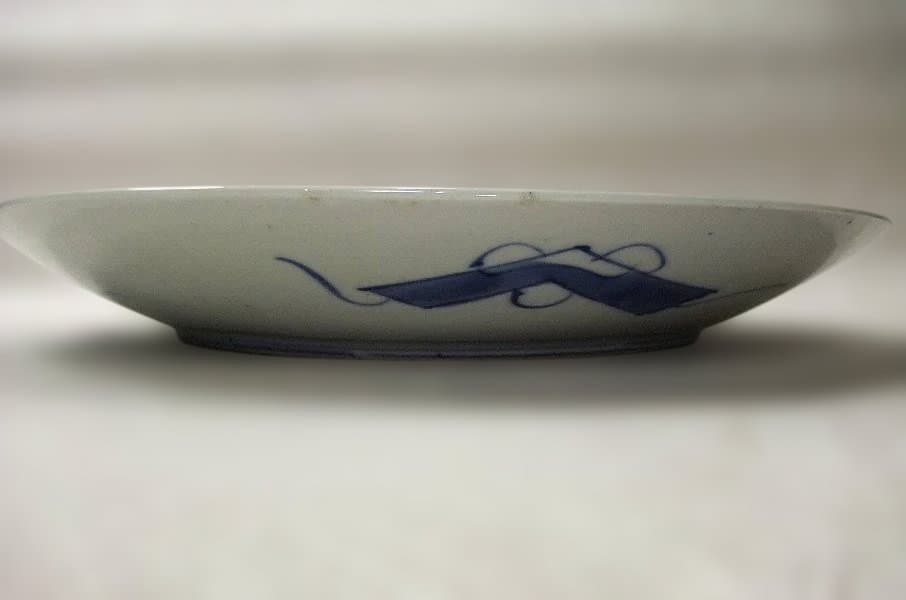 伊万里 染付 色絵 窓絵 盛り上 花づくし (明治期) 大皿 37cm 骨董