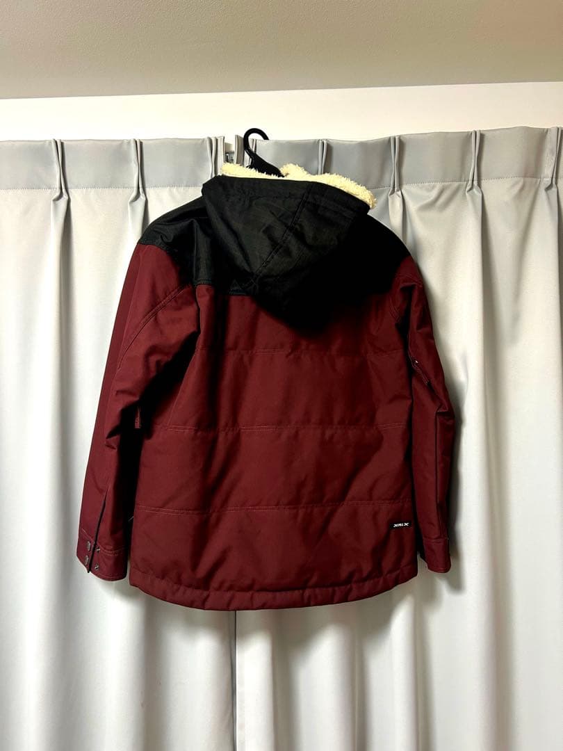 【新品未使用】バーガンディ フリースライニングジャケット　スノボウェア