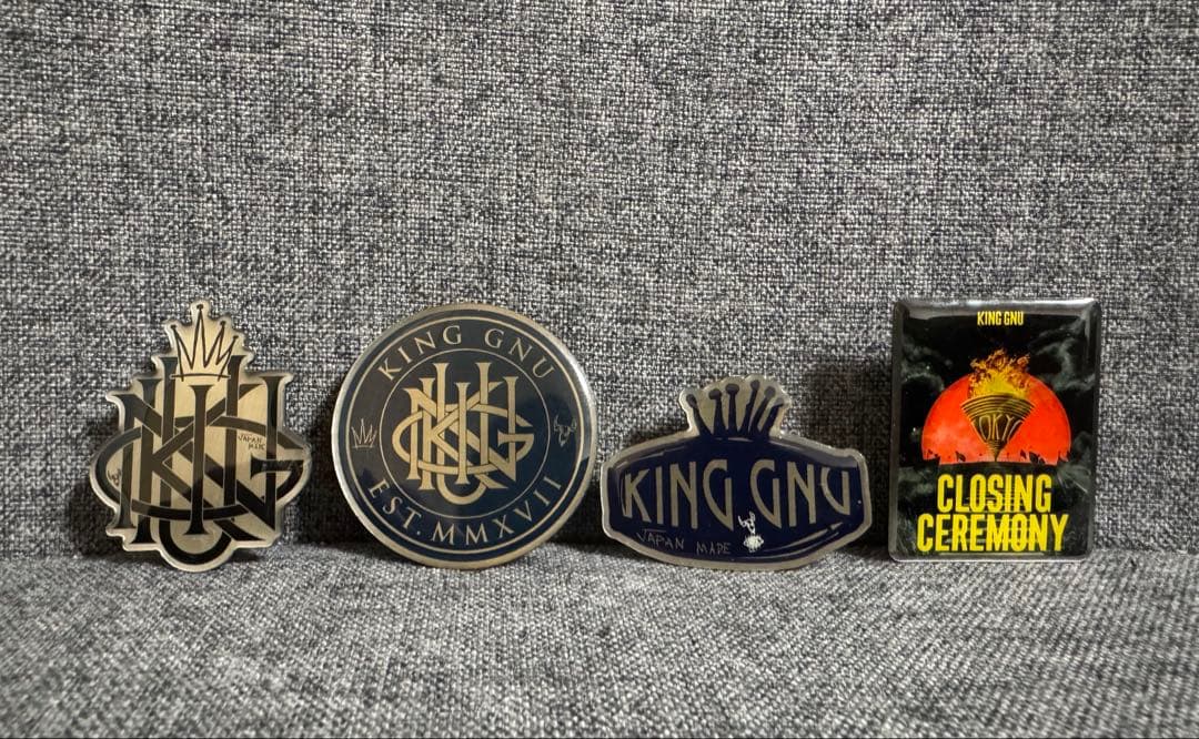 King Gnu FC限定ガチャ Stainless Pins