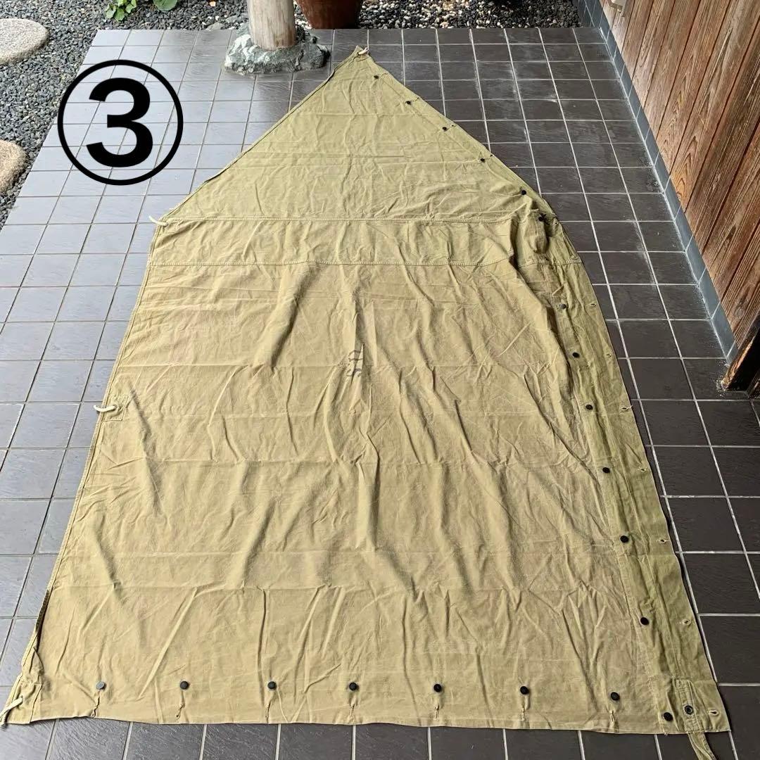 【超絶激レア軍幕】USパップ シェルターハーフ4枚セット 初期モデル 大戦期