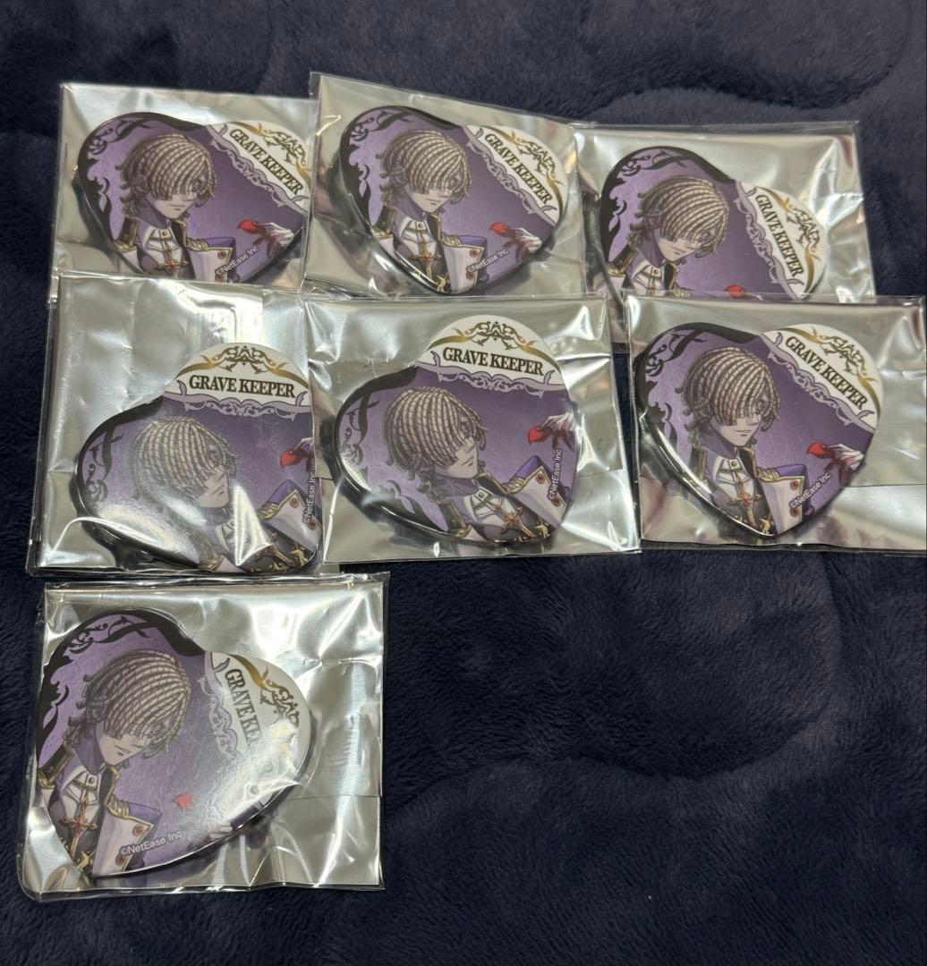 【7個セット】第五人格 墓守 ハート缶バッジ