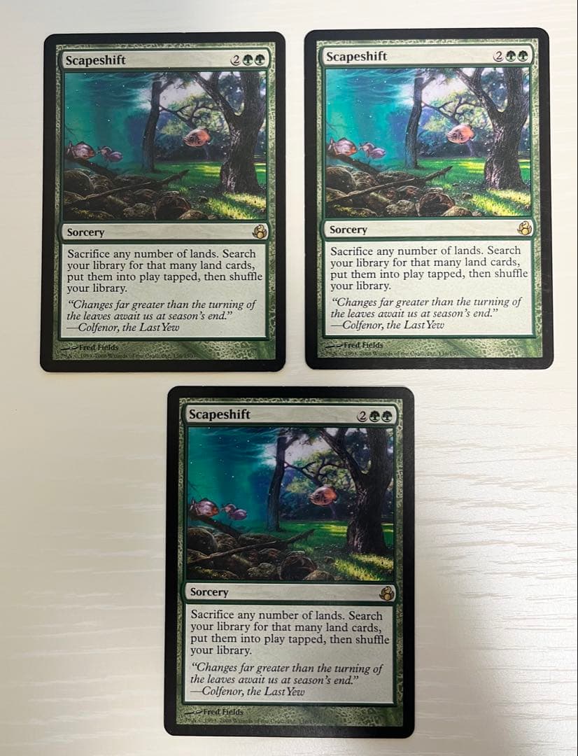 MTG 風景の変容 英語 3枚セット