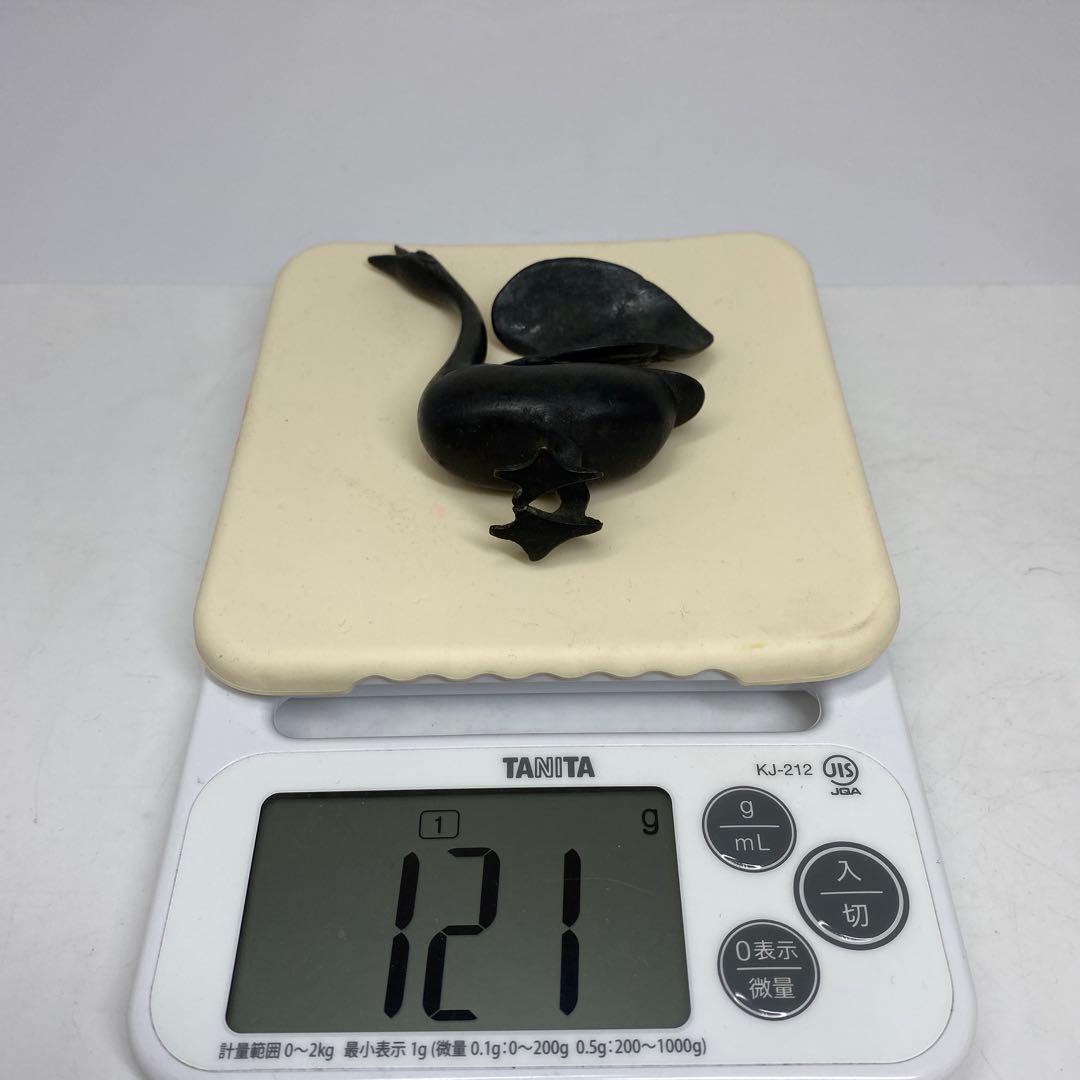古銅　カモ　香炉　121g トトチ　東さ7-0330☆2F