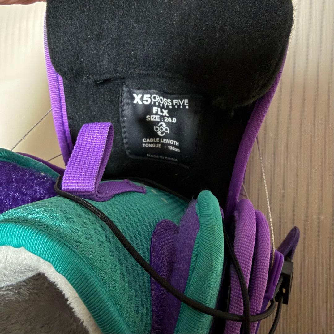 送料無料　美品　gross five クロスファイブ　ブーツ　24cm BOA