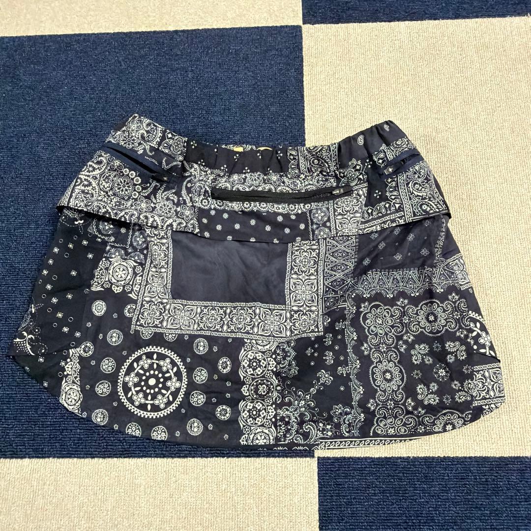 ranor バンダナ柄スカート ランニングスカート