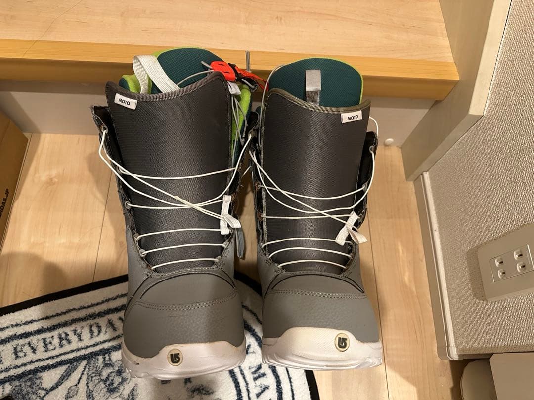 BURTON 28cmスノーボードブーツ グレー/グリーン 男性用