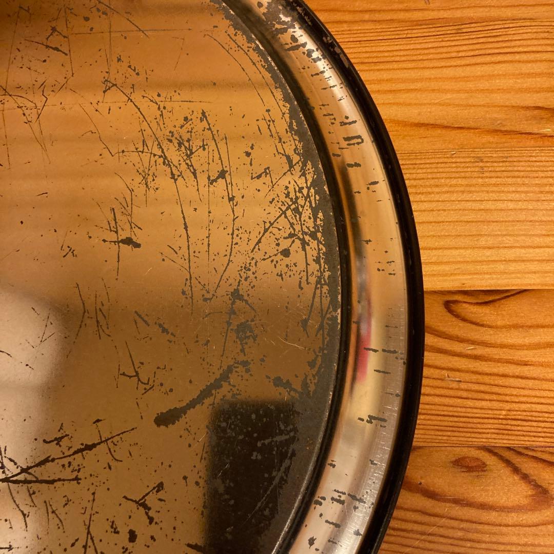 80年代当時物 PEPPERMINT 丸型ブリキトレー&灰皿セット ロカビリー