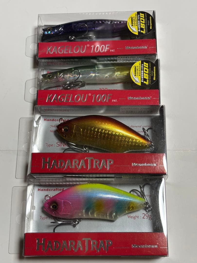 メガバス セット ハダラトラップ カゲロウ ゴーストキャンディ アカキン
