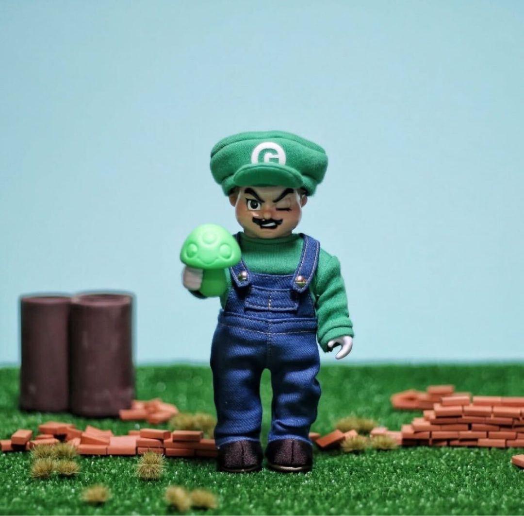 気合田くん　goccodo sofubi sofvi スーパー気合ブロス　緑色