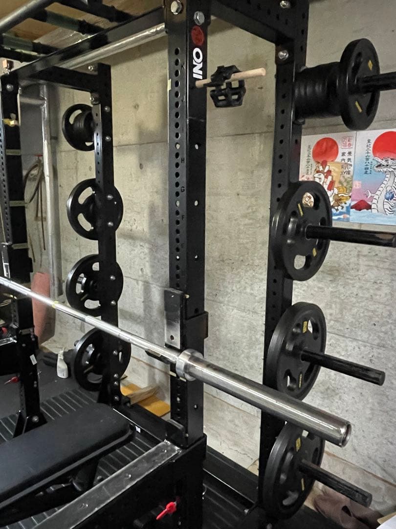 oni 鬼　ハーフラック　パワーラック　アイロテック　バーベルセット　135キロ