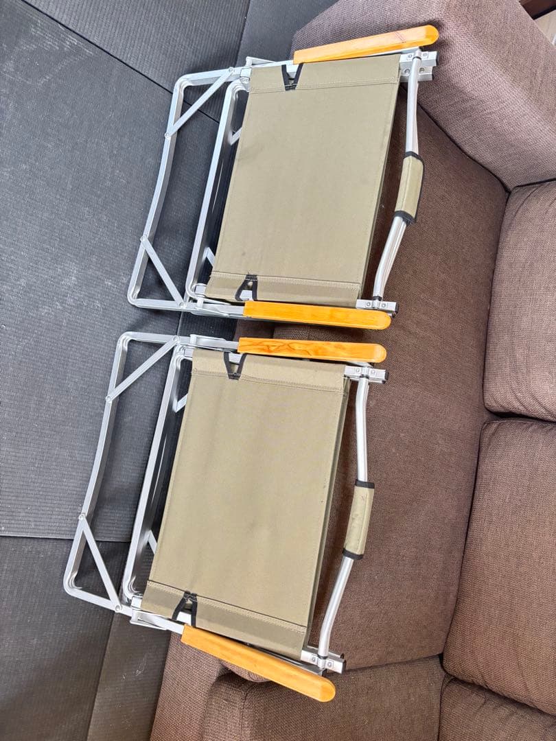 Coleman 折りたたみチェア カーキ 2脚セット