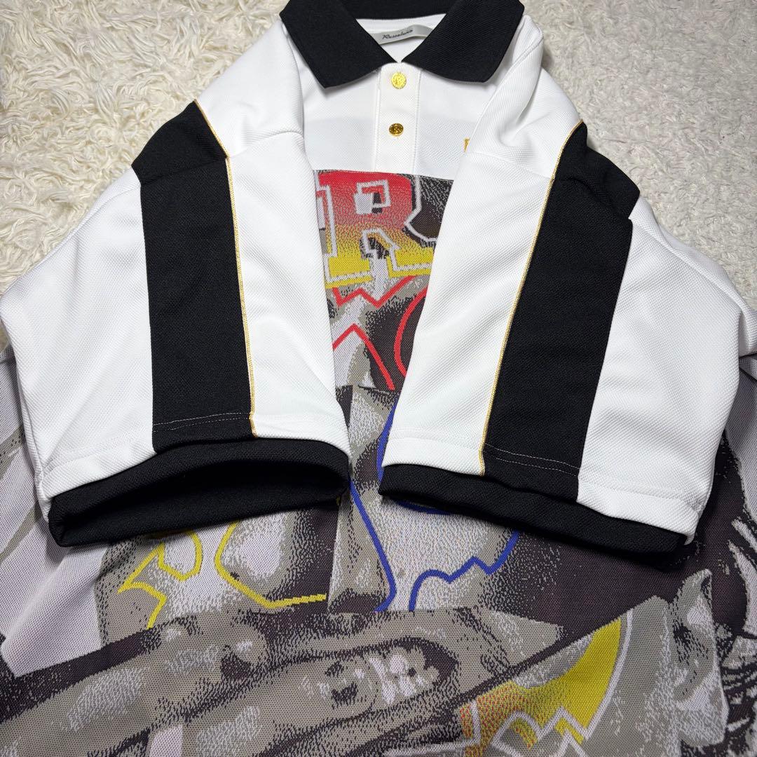 RUSSELUNO ポロシャツ サイズ5 グラフィックプリント 美品【1164】