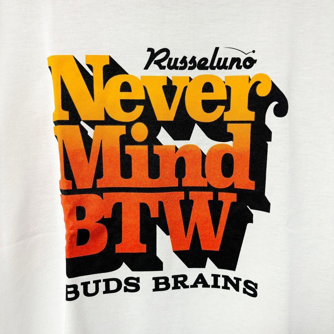 ラッセルノ ゴルフ グラフィック プリント S/S モックネック ホワイト L