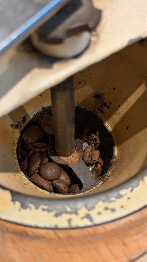 【実働品】【オーバーホール済】フランスアンティーク　プジョー　メタルコーヒーミル