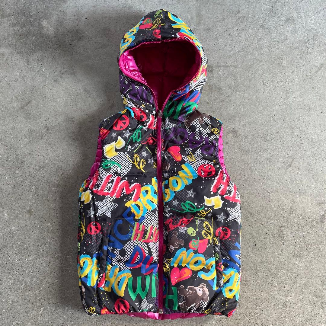 DANCE WITH DRAGON-リバーシブル ダウンベスト レディースゴルフ