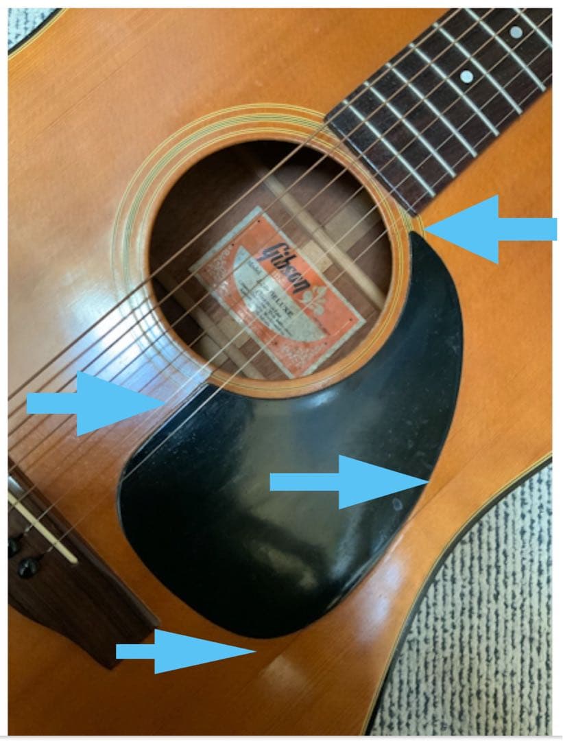 ビンテージ1970年Gibson J-50 Deluxe アコースティックギター