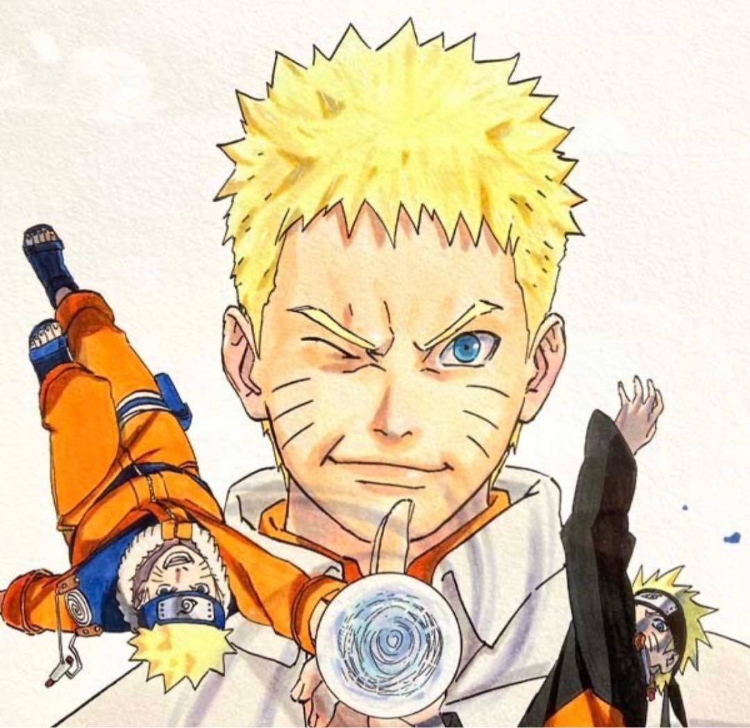 【限定・非売品】NARUTO 高級複製原画　ナルト　サスケ　ナルト展