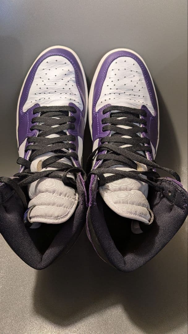 シューズ(男性用) NIKE AIR JORDAN 1 HIGH OG COURT PURPLE
