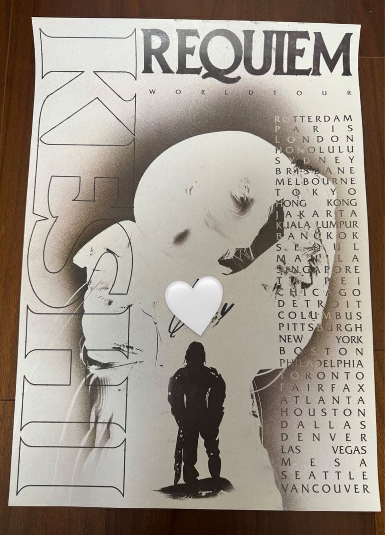 KESHI REQUIEM WORLD TOUR サイン入りポスター