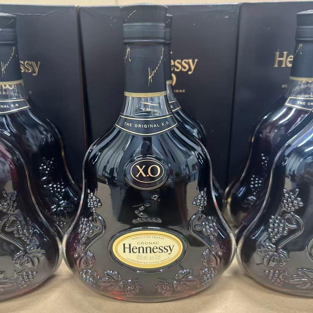古酒 並行 Hennessy ヘネシー XO 黒キャップ 箱付き 6点セット