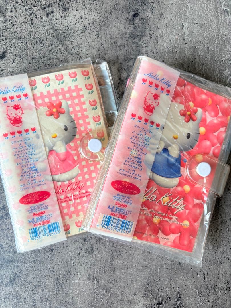 【未開封/激レア】ハローキティ システム手帳 2点セット 1997年 平成レトロ