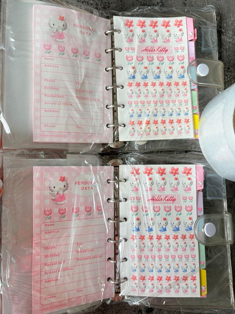【未開封/激レア】ハローキティ システム手帳 2点セット 1997年 平成レトロ