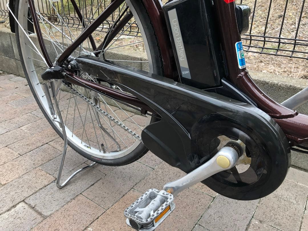 整備点検済み　電動アシスト自転車 ブリヂストンアシスタ　26インチ　ブラウン