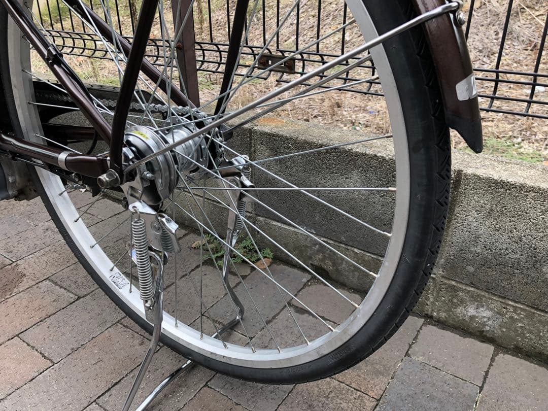 整備点検済み　電動アシスト自転車 ブリヂストンアシスタ　26インチ　ブラウン