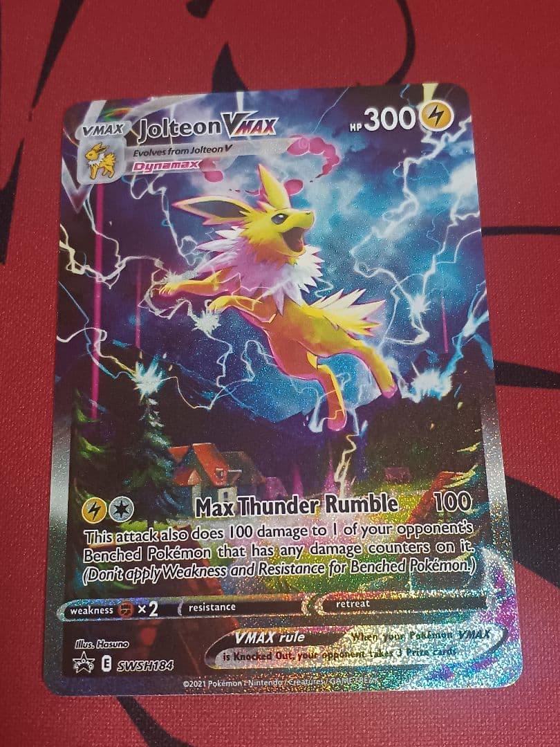 サンダースVMAX　sa仕様　夏ポケカ　英語版 海外　通常サイズ　SWSH184