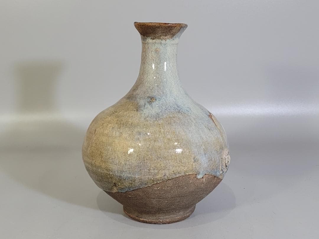 古美術 李朝 会寧 朝鮮焼 花瓶 徳利 時代物 茶道具伝来