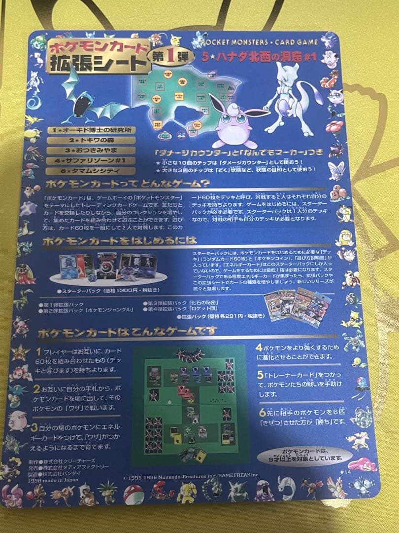 ポケモンカード拡張シート第一弾ハナダ北西の洞窟　未剥がし